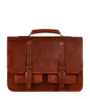Time Resistance Men's Leather Briefcase Backpack Coganc Matte Brown - A Midsummer Night's Dream In Brown
