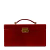 Time Resistance Red Leather Jewelry Box For Women - Beloved