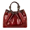 Time Resistance Red Leather Tote Bag For Women - The Betrothed In Red