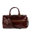 Time Resistance Brown Leather Duffel Bag - To The Lighthouse In Brown