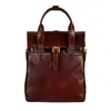 Time Resistance Womens Convertible Leather Backpack Shoulder Bag In Brown - The Awakening In Brown