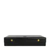 Time Resistance Womens Leather Jewelry Box Accessory Box In Black - The Line Of Beauty