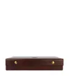 Time Resistance Womens Leather Jewelry Box Accessory Box In Brown - The Line Of Beauty In Brown