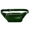 Time Resistance Womens Leather Sling Bag Belly Bag In Green - Independent People In Green