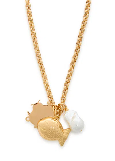 Timeless Pearly 24kt Gold-plated Necklace