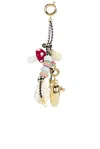 Timeless Pearly Charms Rope Keychain In Multico