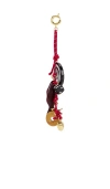 Timeless Pearly Charms Rope Keychain In Red