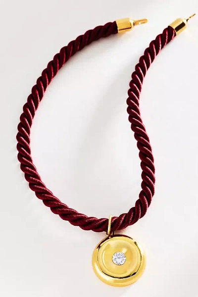 Timeless Pearly Corded Pendant Necklace In Multi