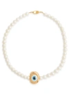 TIMELESS PEARLY EVIL EYE PEARL NECKLACE