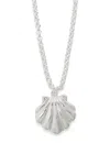 Timeless Pearly Shell Sterling Silver Necklace