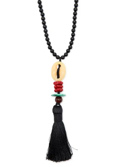 Timeless Pearly Tassel Beaded Necklace In Multi