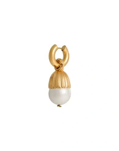 Timeless Pearly Woman Single Earring Gold Size - Metal