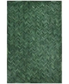 Timeless Rug Designs Cowhide S3339 Rug Collection In Green