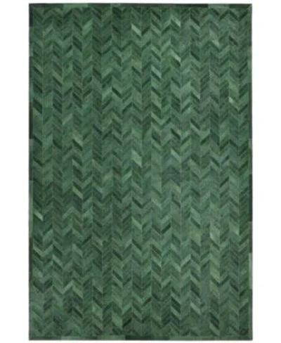 Timeless Rug Designs Cowhide S3339 Rug Collection In Green