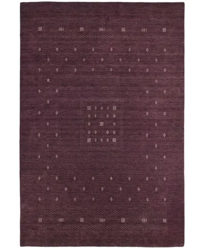 Timeless Rug Designs Gabbeh S9417 3'x5' Area Rug In Eggplant