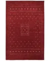 Timeless Rug Designs Gabbeh S9417 6'x9' Area Rug In Red