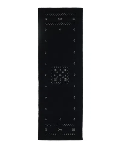Timeless Rug Designs Gabbeh Simi Runner Area Rug 2'6x8'0 In Black