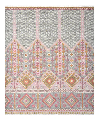 Timeless Rug Designs Hudson S3399 Area Rug, 6' X 9' In Pink