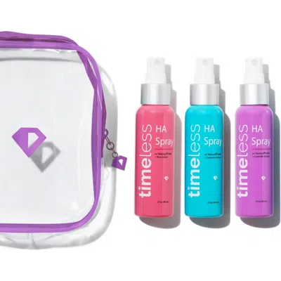 Timeless Skin Care Mini Hydrating Peptide Spray Fall Set In Transparent
