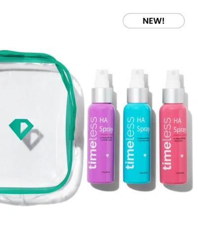 Timeless Skin Care Mini Hydrating Peptide Spray Spring Set In Transparent