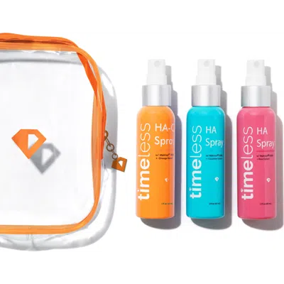 Timeless Skin Care Mini Hydrating Peptide Spray Summer Set In Transparent