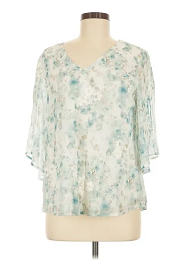 Timeson 3/4 Sleeve Blouse In Teal