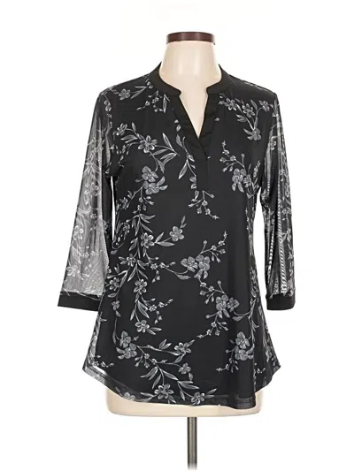 Pre-owned Timeson 3/4 Sleeve T-shirt In Black