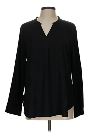 Pre-owned Timeson Long Sleeve Blouse In Black