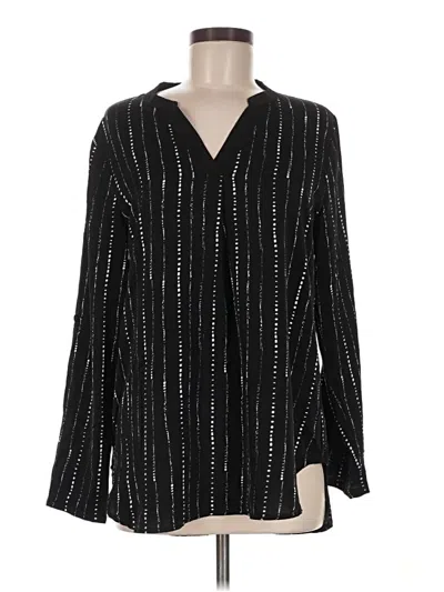 Pre-owned Timeson Long Sleeve Blouse In Black