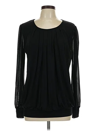 Pre-owned Timeson Long Sleeve Blouse In Black