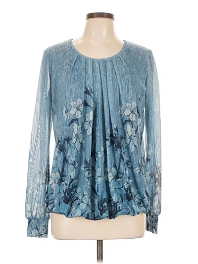 Pre-owned Timeson Long Sleeve Blouse In Blue