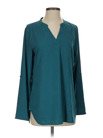 Pre-owned Timeson Long Sleeve Blouse In Blue