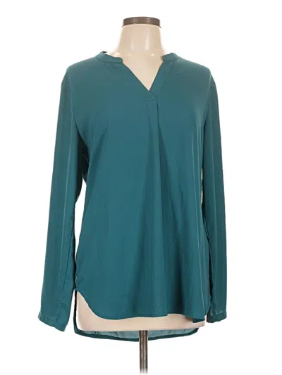 Pre-owned Timeson Long Sleeve Blouse In Blue
