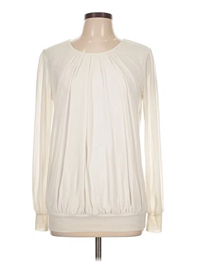 Pre-owned Timeson Long Sleeve Blouse In White
