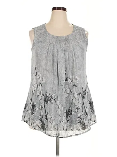 Pre-owned Timeson Sleeveless Blouse In Gray