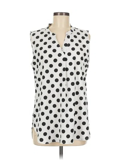 Pre-owned Timeson Sleeveless Blouse In White