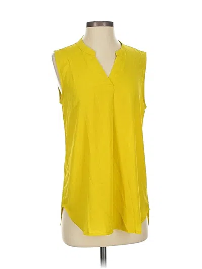 Pre-owned Timeson Sleeveless Blouse In Yellow