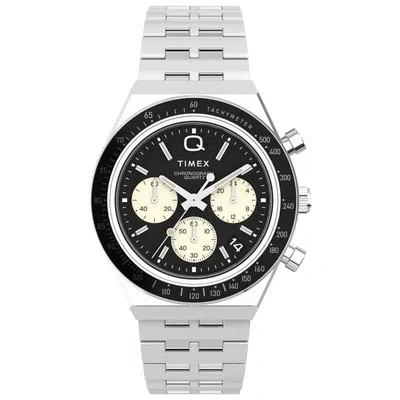 Pre-owned Timex 1970's Q Chronograph 40mm Black Ss