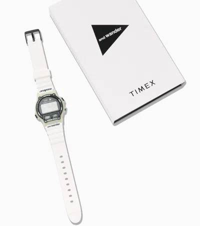 Pre-owned Timex 2024  × And Wander『ironman 8-lap』wristwatch Japan Limited White