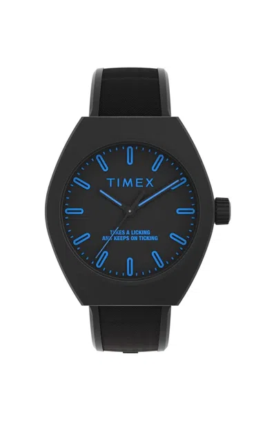 Timex ® Trend Synthetic Strap Watch, 40mm In Black