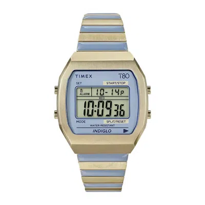 Timex 80 Quartz Digital Expansion Band Ladies Watch Tw2w40800 In Blue