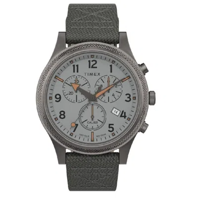 Timex Allied Lt Chronograph Quartz Silver Dial Men's Watch Tw2t75700 In Green