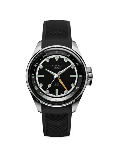 Timex Atelier Gmt 40mm Watch In Black