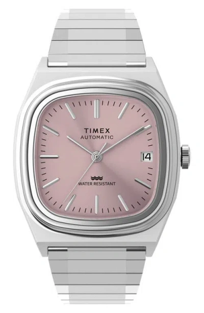 Timex 1983 E Line 34mm Watch In Silver