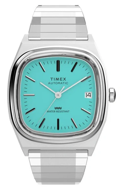 Timex ® Automatic 1983 E-line Reissue Bracelet Watch, 34mm In Metallic
