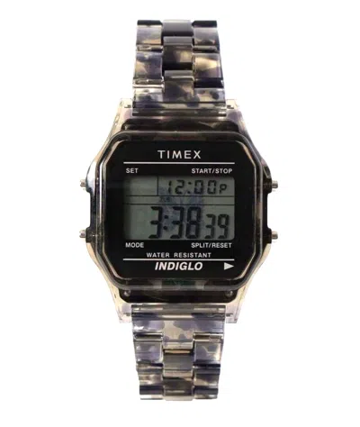 Pre-owned Timex Beams Boy × Needles ×  Classic Digital Watch Clear Tie Dye Limited Jp 2024