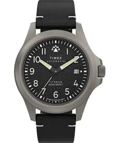Pre-owned Timex Black Mens Analogue Watch Expedition North Automatic Automatic Tw2v54000