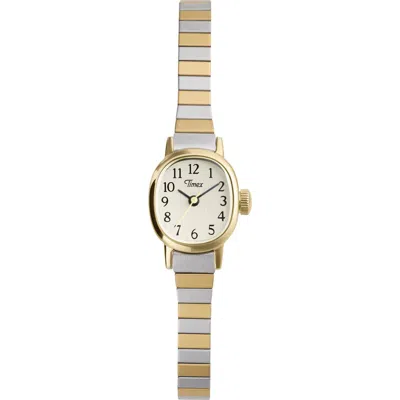 Timex Cavatina Mini 17mm Watch In Gold