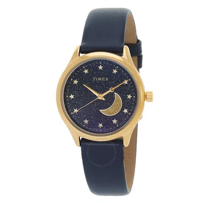 Timex Celestial Quartz Purple Dial Ladies Watch Tw2v49300 In Blue