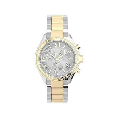 Timex Chronograph Crystal Accents Ladies Watch In Multi